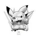 pikachu tattoo design idea
