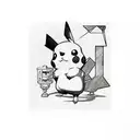 pikachu tattoo design idea