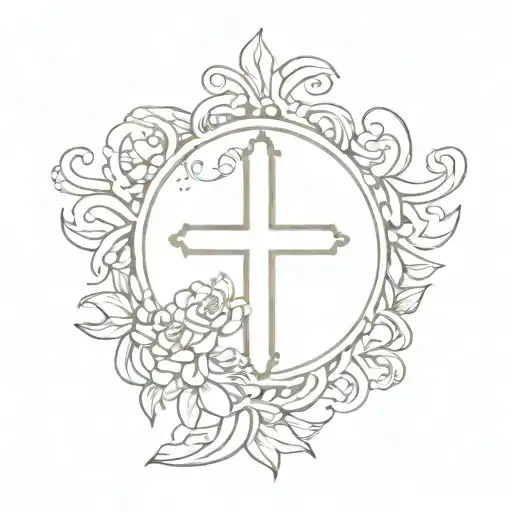 Psalms 56:11 with a cross tattoo design idea