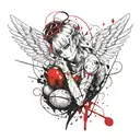 angel eggs anime girl tattoo design idea