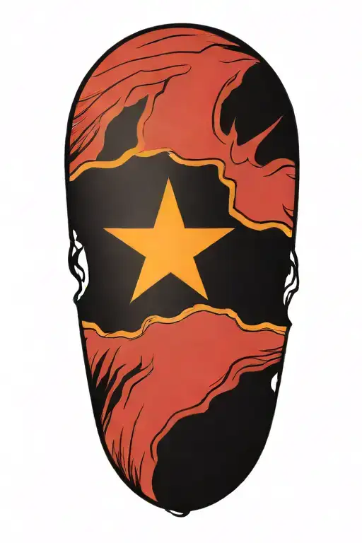 Texas and Mexican flag tearing open out of skin  tattoo design idea