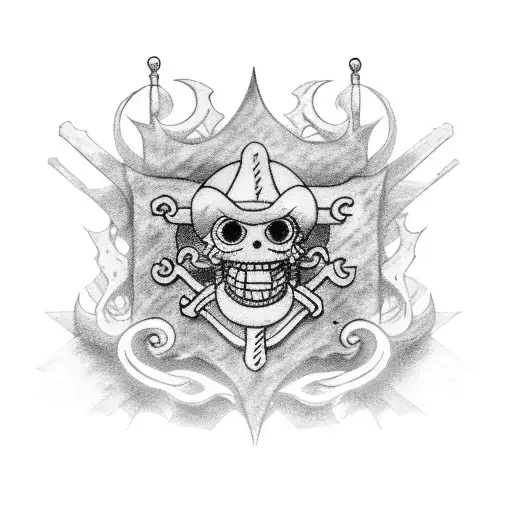 trafalger law from one piece tattoo design idea
