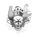 luffy tattoo design idea