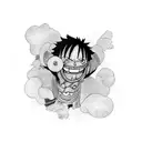 luffy tattoo design idea