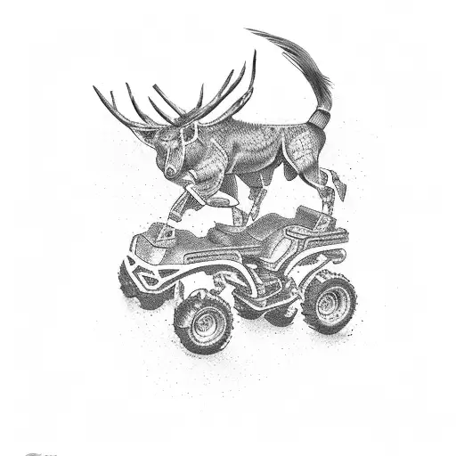 army rodeo four wheeler tattoo design idea