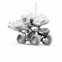 army rodeo four wheeler tattoo design idea