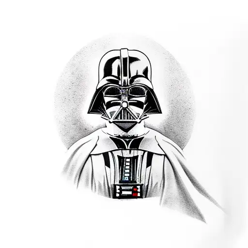 darth vader and anakin sleeve tattoo design idea