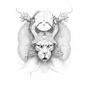 Perspective tattoo design idea