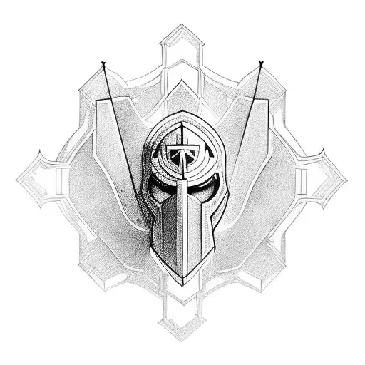  crusader tattoo design idea