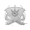  crusader tattoo design idea