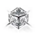 triangle crusader tattoo design idea