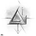 triangle crusader tattoo design idea