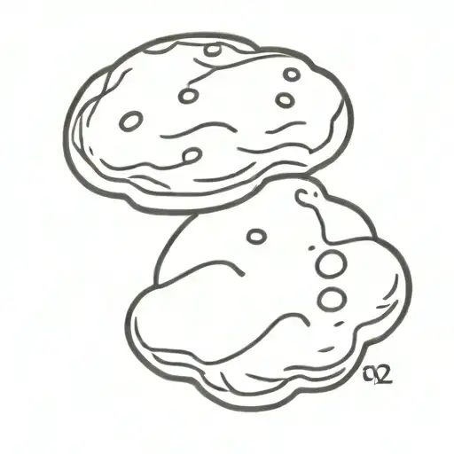 just a cookie tattoo design idea