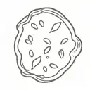 just a cookie tattoo design idea