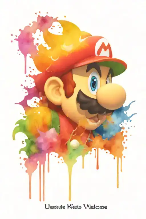 super mario villains tattoo design idea