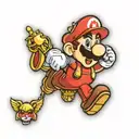 super mario game pin tattoo design idea