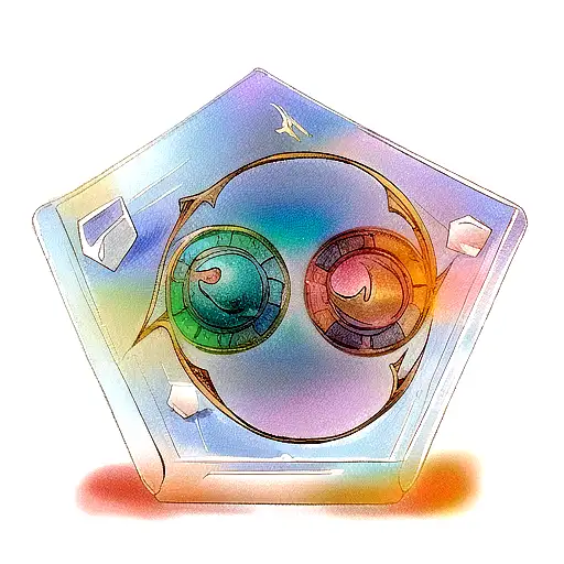 the 5 colors of Magic the Gathering tattoo design idea