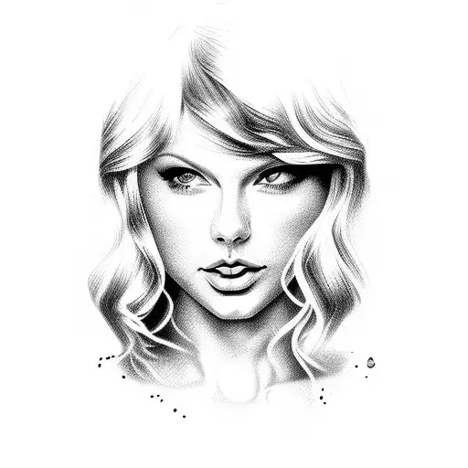  taylor swift music tattoo design idea