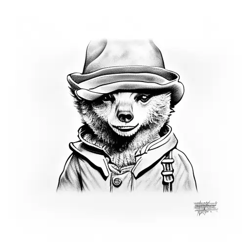 paddington bear tattoo design idea