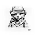 paddington bear tattoo design idea