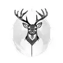 Military Deer tattoo design idea