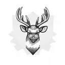 Military Deer tattoo design idea