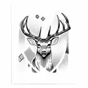 Military Deer tattoo design idea