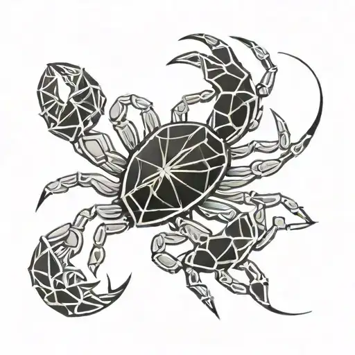 crab and scorpion tattoo design idea