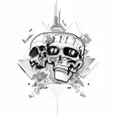 Terminator tattoo design idea