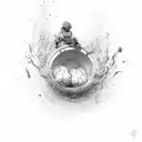 handball  tattoo design idea