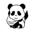 Panda unicorn tattoo design idea