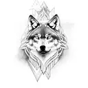 tattoo of three wolves tattoo design idea