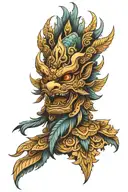 head garuda tattoo design idea