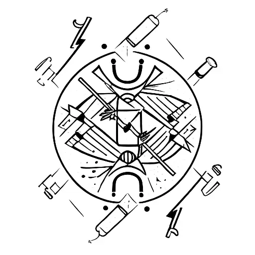 Incorporate elements of violence and manipulation into a tattoo of an athlete in action tattoo design idea