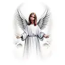 catholic angels Italian and Irish  tattoo design idea