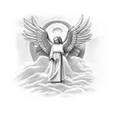catholic angels Italian and Irish  tattoo design idea