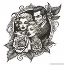Andy + Marilyn 06.12.24 tattoo design idea
