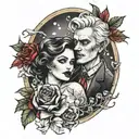 Andy + Marilyn 06.12.24 tattoo design idea