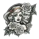 Andy + Marilyn 06.12.24 tattoo design idea
