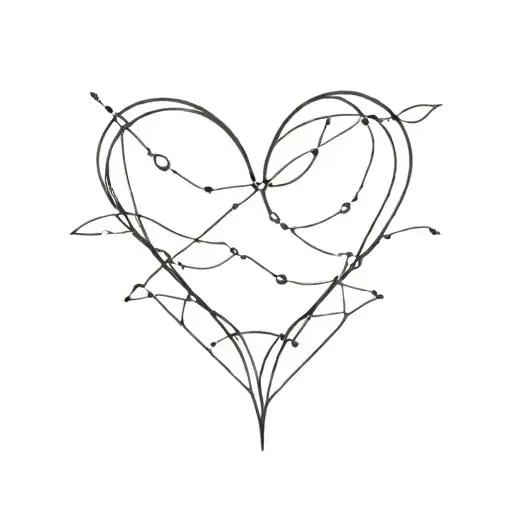 resilience and heart tattoo design idea