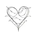 resilience and heart tattoo design idea