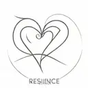 resilience and heart tattoo design idea