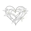 resilience and heart tattoo design idea
