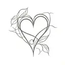 resilience and heart tattoo design idea