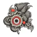 korean style with emblems from the korean flag intertwined tattoo design idea