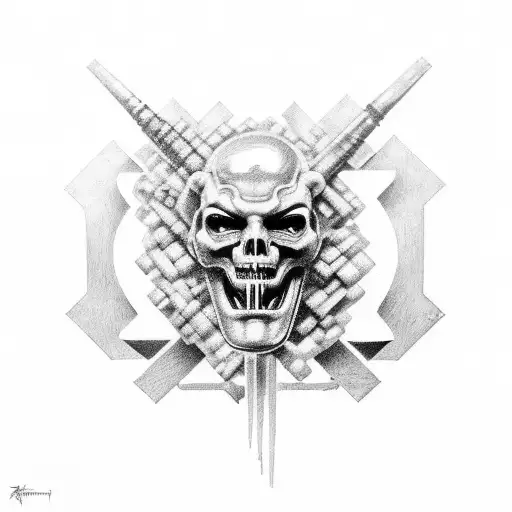 Rammstein Logo tattoo design idea