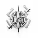 Rammstein Logo tattoo design idea