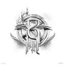 Rammstein Logo tattoo design idea