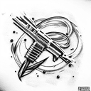spraypainted 1957 Chevy tattoo design idea
