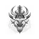 brujula vikinga tattoo design idea